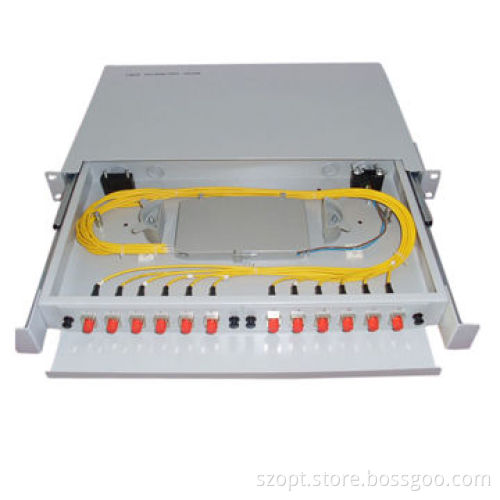 Fiber Optic 12 Cross Connect Cabinet